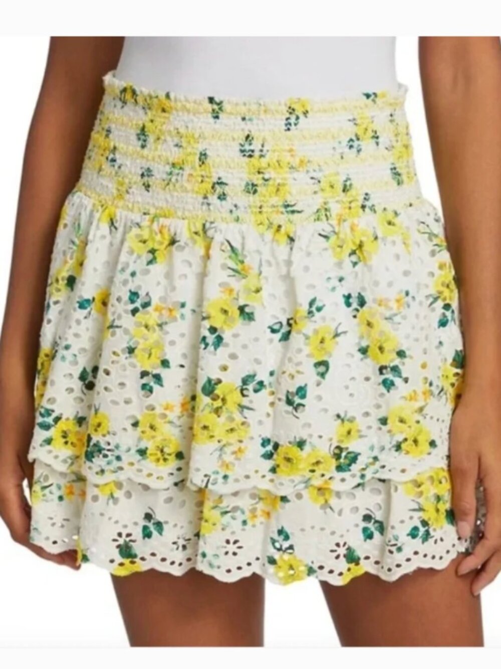 Alice + Olivia Bethie Mini Skirt "Drifting by Floral" Size 0
